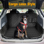 PETICON Dog Seat Covers for Tesla Model 3 & Y Back Seat with 2 Pack Door Protectors, 100% Waterproof Dog Hammock for Tesla with Mesh Window & Headrest Protection Prevents Scratches and Scuffs