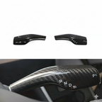 Dry Carbon Fiber Gear Shift Covers for Tesla Model 3 & Model Y 2017-2022 Ð Prepreg Carbon Fiber Upgrade