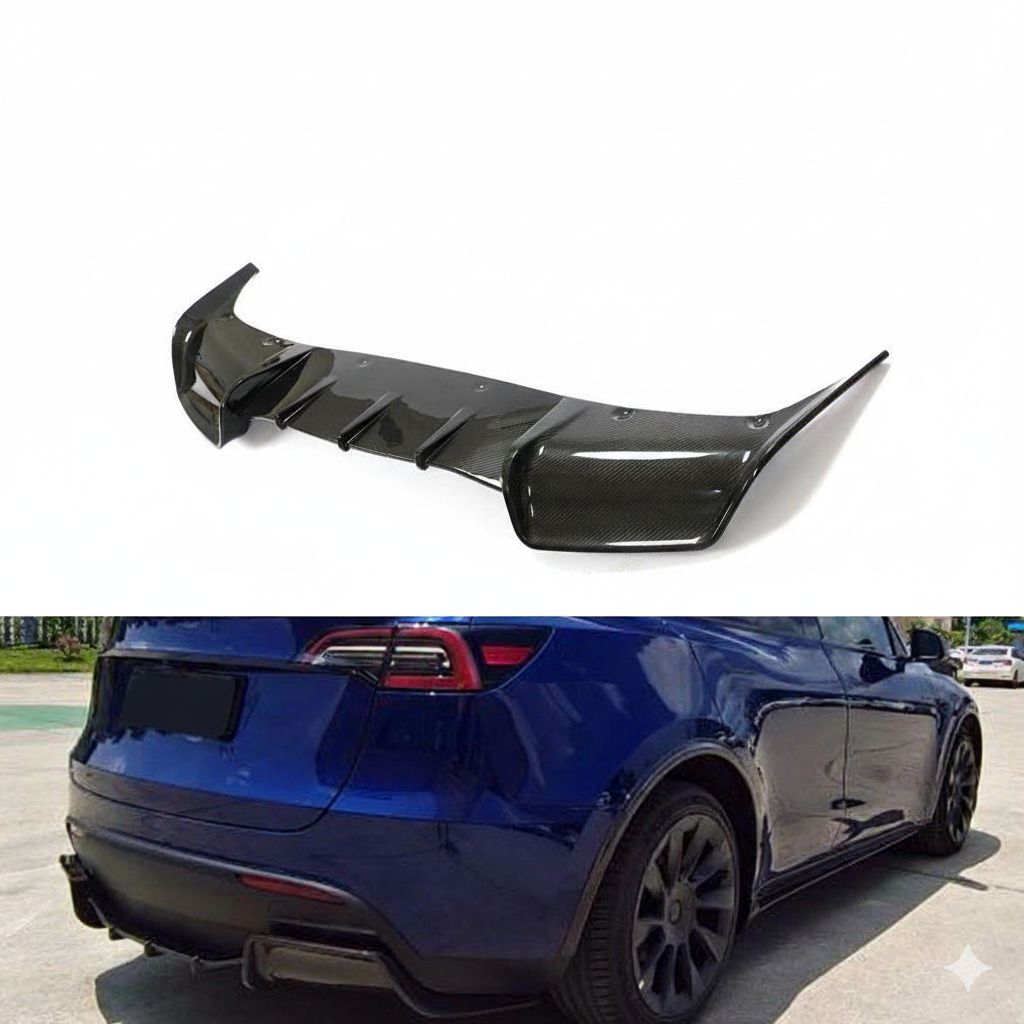 Dry Carbon Rear Diffuser Lip for Tesla Model Y Sport Utility 4-Door 2019-2021 Ð JC Design Upgrade