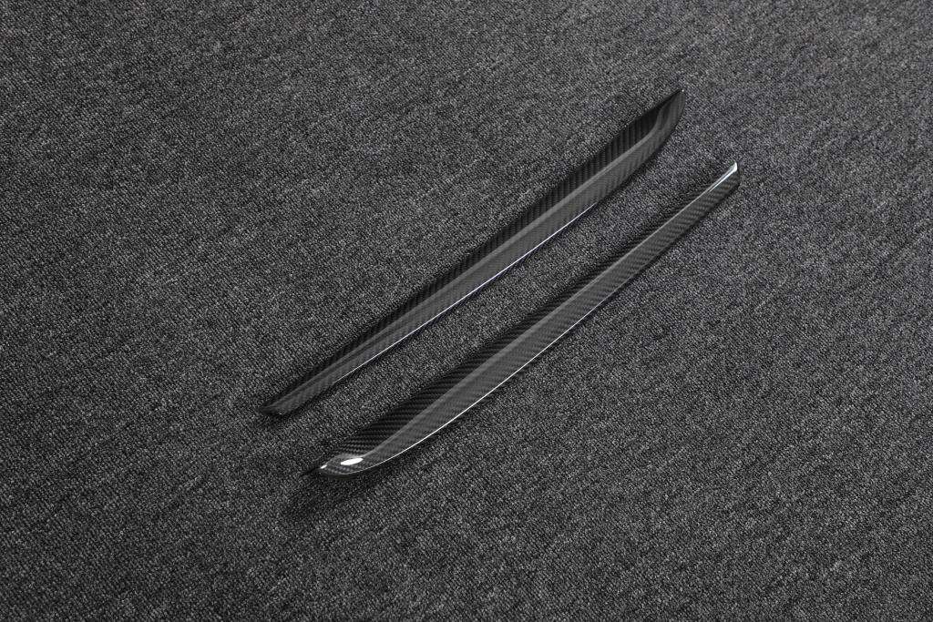 Tesla Model 3 - REAL - Carbon Fiber Door Molding Trim | Dry Carbon Interior Upgrade