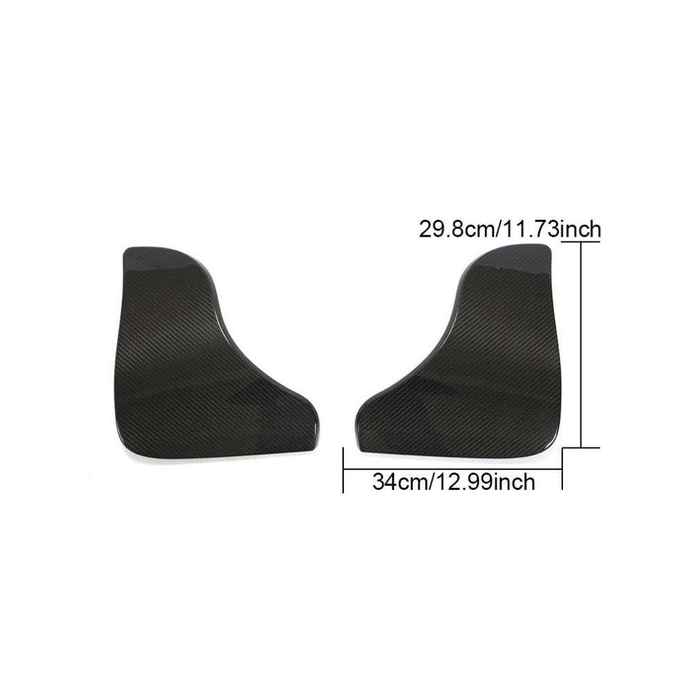 Carbon Fiber Rear Bumper Splitter Canards for Tesla Model Y 2019-2021