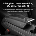 ABS Carbon Fiber Car Arm Rest Box Cover for Tesla Model 3/Y Original Factory Customization