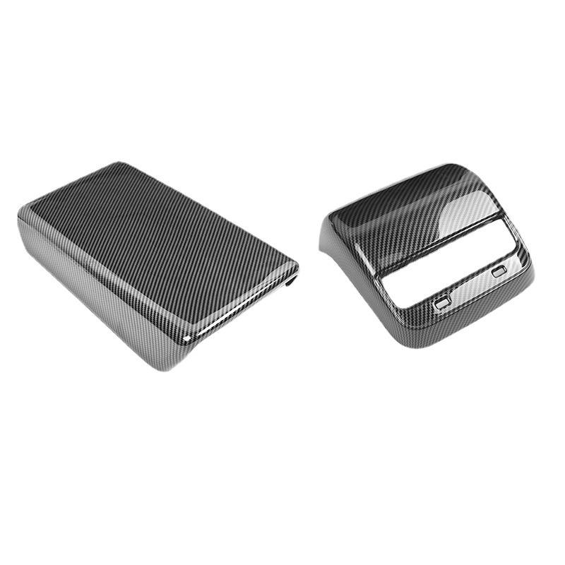 ABS Carbon Fiber Car Arm Rest Box Cover for Tesla Model 3/Y Original Factory Customization