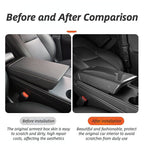 ABS Carbon Fiber Car Arm Rest Box Cover for Tesla Model 3/Y Original Factory Customization