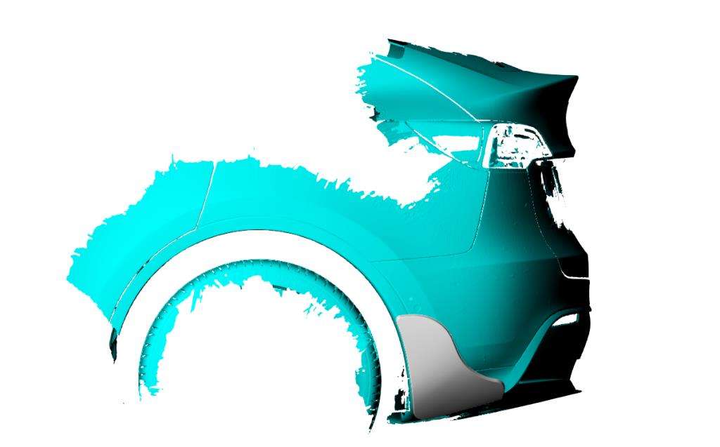 Carbon Fiber Rear Bumper Splitter Canards for Tesla Model Y 2019-2021