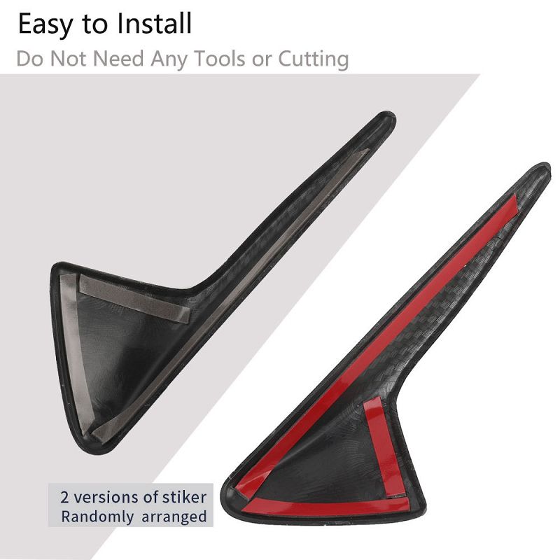 2Pcs Side Camera Protection Covers for Tesla Model 3/Y Ð ABS Fender Trim Cover (2024 Accessories)