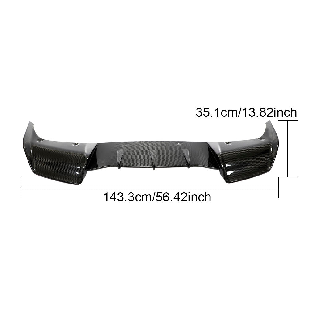 Dry Carbon Rear Diffuser Lip for Tesla Model Y Sport Utility 4-Door 2019-2021 Ð JC Design Upgrade